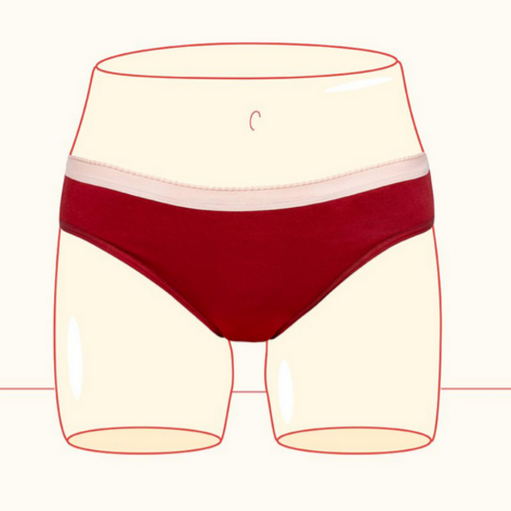 Thinx (BTWN) Bikini in Beet Juice